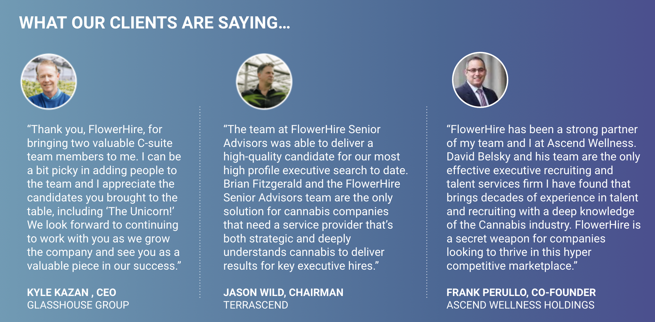FHSA Testimonials
